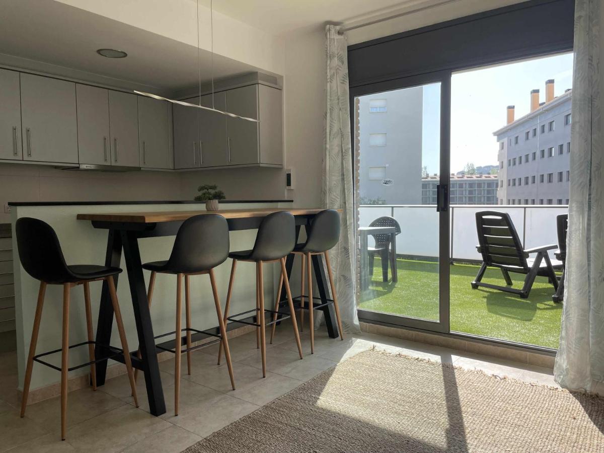 Solarium Con Terraza A 5 Minutos De La Playa Apartment ชีโรนา ภายนอก รูปภาพ